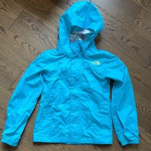 North Face Girls Rain Jacket (small 7/8)